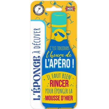 Éponge en forme de bouteille - Collection Apéro - Modèle au choix