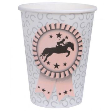 10 gobelets en carton équitation | jourdefete.com