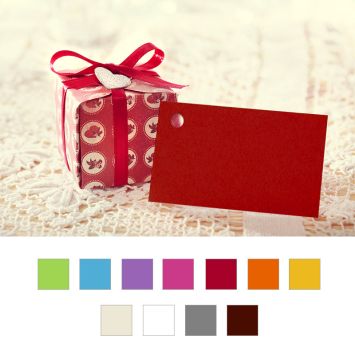 Etiquettes "rectangle" x12 collection Vitamine - Coloris au choix