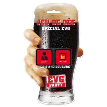 Un jeu de dés pour s'amuser lors de la soirée de l'EVG | jourdefete.com