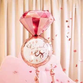 Ballon Mylar Alliance " She said yes " - EVJF