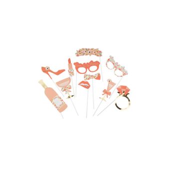 Kit Photobooth - 11 Pièces - Collection Anémone