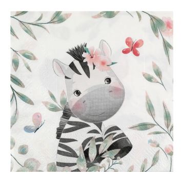 20 serviettes en papier de la collection explorateur