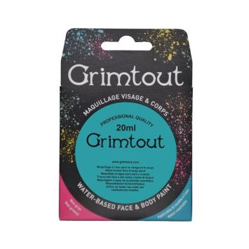 Fard de Maquillage Bleu Turquoise Grim' Tout Pro | jourdefete.com