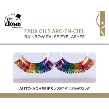 Faux cils arc-en-ciel