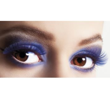faux cils bleu adhesifs | jourdefete.com