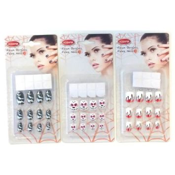 Faux Ongles pour Halloween - Modèle au Choix