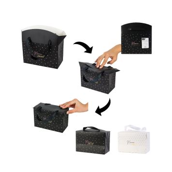 boite cadeau Maman unique noir ou blanc modèle aléatoire