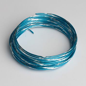 Fil Métallique Arlequin Turquoise - 5m