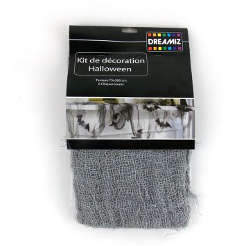 Tenture toile d'araignée "Chauve-souris"