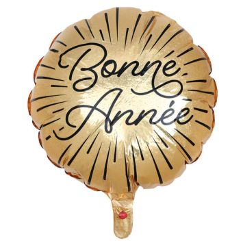 ballon en aluminium doré bonne année | jourdefete.com