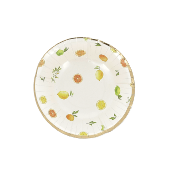 8 bols en carton - Diamètre 13,5 cm - Collection Fizz Agrume