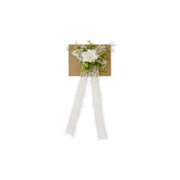 Fleur de poignet avec lien en dentelle - Couleur au choix