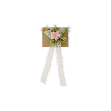 Fleur de poignet avec lien en dentelle - Couleur au choix