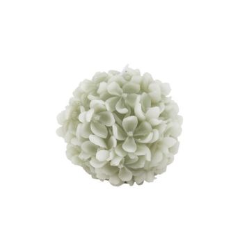 Bougie en forme d'hortensia de couleur verte