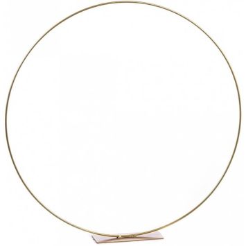 Grand anneau sur socle métal doré de 50 cm | jourdefete.com
