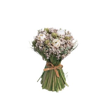 Bouquet de roses de couleur crème et menthe | jourdefete.com