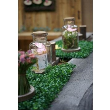 Panneau Végétal de feuilles vertes - 60 x 40 cm