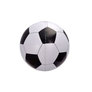 Ballon gonflable football noir et blanc pour fête et déco | jourdefete.com
