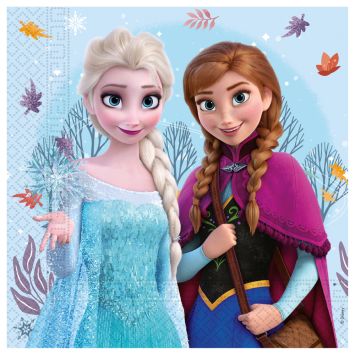 Serviettes La Reine des Neiges Idyllic Wonder avec Elsa et Anna | jourdefete.com