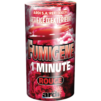 Pot de fumigène rouge pour 1 minute | jourdefete.com