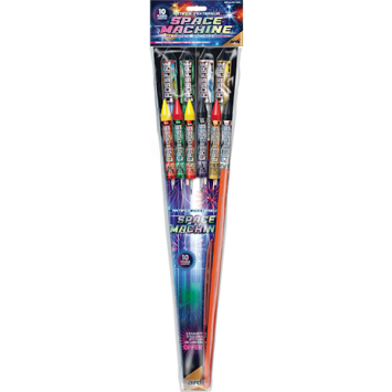 10 fusées Space Machine pour des effets variés et colorés | jourdefete.com