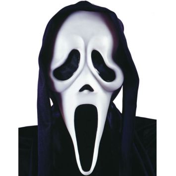 Masque Scream avec Capuche - Adulte
