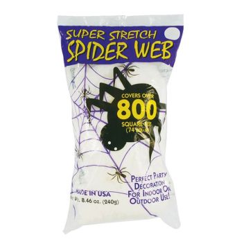 240 Grammes de Toile d'Araignée Blanche