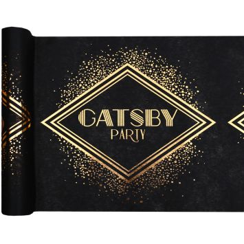 Chemin de table en polyester - 30 cm x 5 m - Collection Gatsby