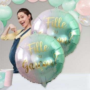 Ballon Métallique - Fille ou Garçon ? - Collection Gender Reveal