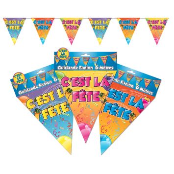 Guirlande Fanions "C'est la Fête"