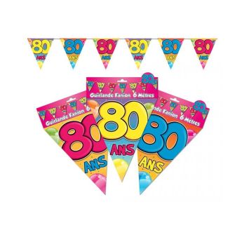 Guirlande Fanion 80 ans