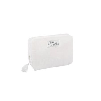 Trousse de toilette en gaze de coton - Modèle au choix