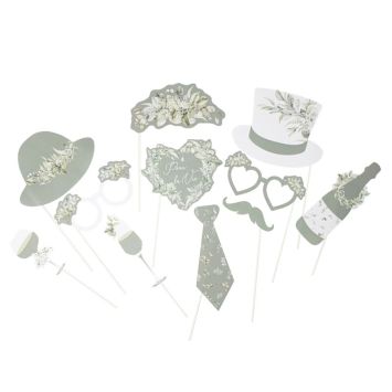 Faites de belles photos lors de votre événement avec ce kit photobooth de la collection Greenery | jourdefete.com