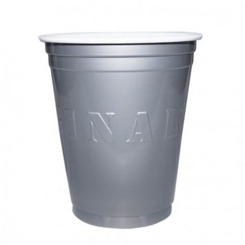 Gobelets "Beer Pong" x20 - Argent - 53 cl