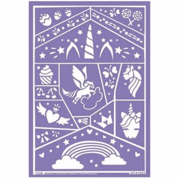 Pochoir Licorne Grim'Tout