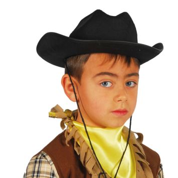 Chapeau Cow-Boy Noir Enfant 