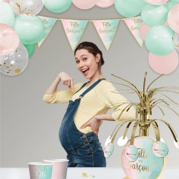 Guirlande à fanions - Fille ou Garçon ? - Collection Gender Reveal