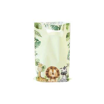 6 sachets en plastique - 25 x 16,5 cm - Collection Animaux de la Savane