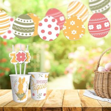 Guirlande d'œufs - Joyeuses Pâques