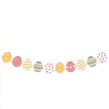 Guirlande d'œufs - Joyeuses Pâques | jourdefete.com