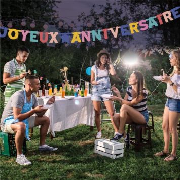 Guirlande de lettres - Joyeux Anniversaire - Collection Confettis