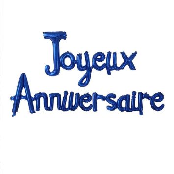 Guirlande de mots gonflables - Joyeux Anniversaire - Collection Confettis | jourdefete.com