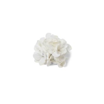 6 fleurs d'hortensias en plastique - 12 cm - Couleur au choix
