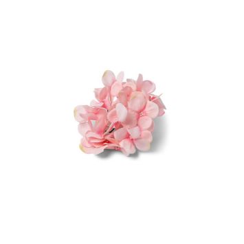 6 fleurs d'hortensias en plastique - 12 cm - Couleur au choix