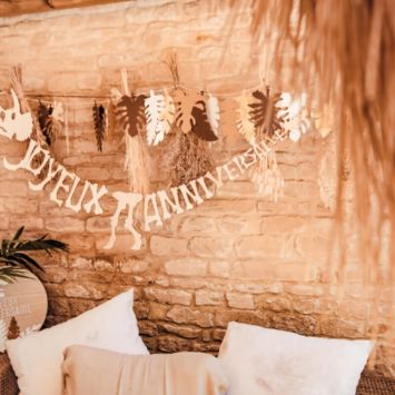 Guirlande Feuilles Tropicales 2 M - Collection Dinosaure Kraft