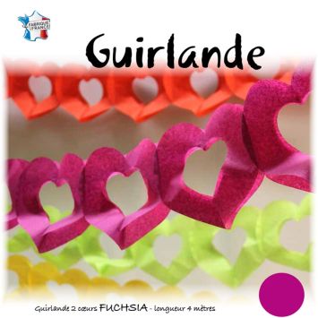 Guirlande Cœur Fuchsia