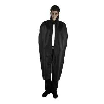 Cape de Vampire en Taffetas Noir - 127 cm