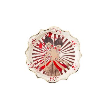 8 assiettes en carton 23 cm collection cabinet de curiosité
