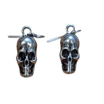 Boucles d'oreilles d'Halloween en forme de tête de mort
